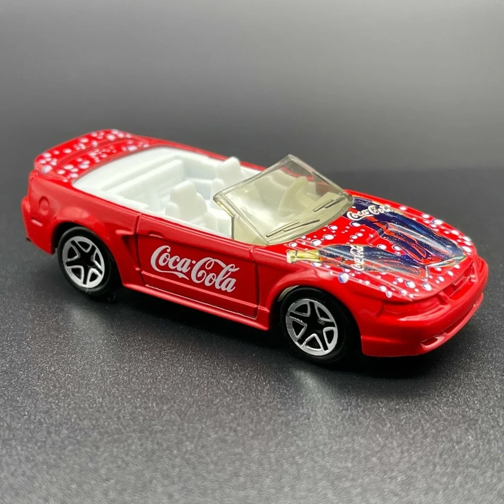 Matchbox Coca-Cola 1999 '99 Ford Mustang Convertible Car Red‎ Diecast 1/61 Scale